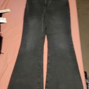 Express Black Flare Jeans